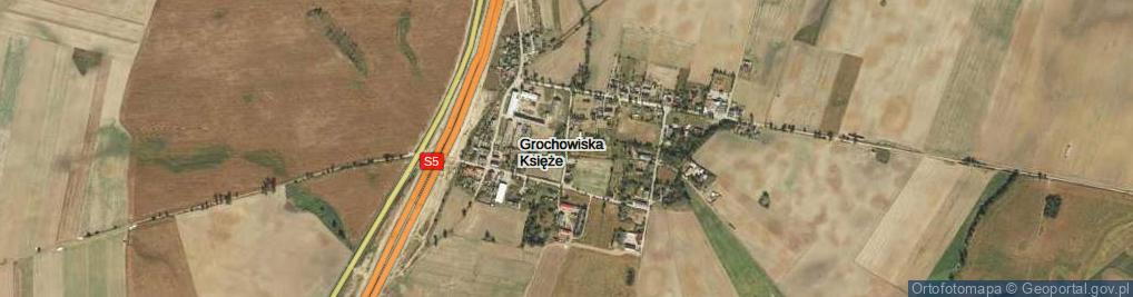 Zdjęcie satelitarne Grochowiska Księże ul.